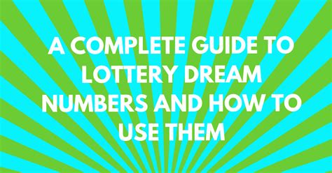 dreaming of numbers lotto|How to Pick Lottery Numbers from Dreams and Symbols.